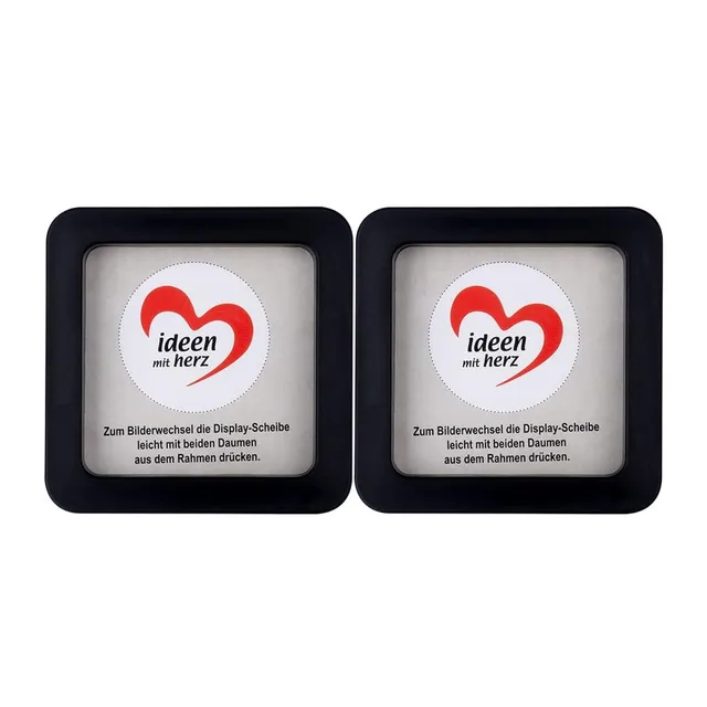 ideen-mit-herz-magnet-bilderrahmen-7x7x2-cm-schwarz-2-st-ck image 1