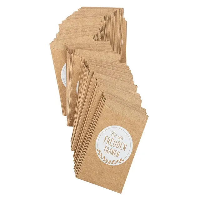ideen-mit-herz-kraftpapier-t-ten-freudentr-nen-10-6-x-6-3-cm-100-st-ck image 1