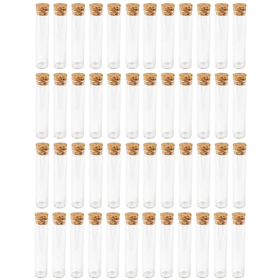 ideen-mit-herz-reagenzgl-ser-mit-korken-48-st-ck-10-cm-glas-selbststehend image 1