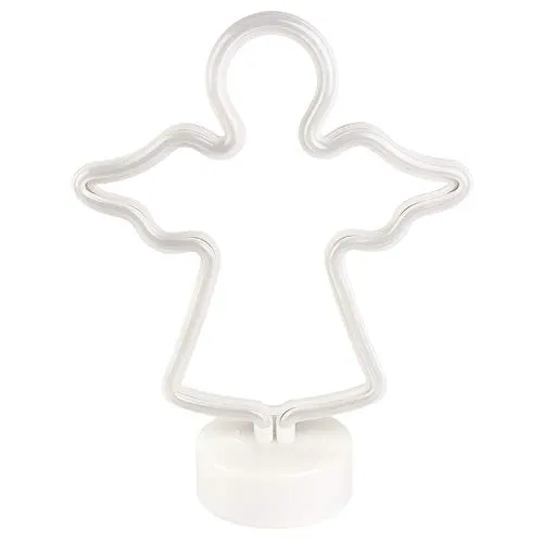 ideen-mit-herz-led-lichtschlauch-engel-mit-podest-29-5-cm-warmwei image 1