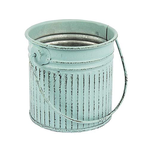 ideen-mit-herz-deko-eimer-mit-henkel-eisen-mint-7-cm-x-7-cm image 1