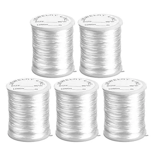 ideen-mit-herz-nylonband-transparent-elastisch-0-8-mm-x-20-m-5-rollen-100-m image 1