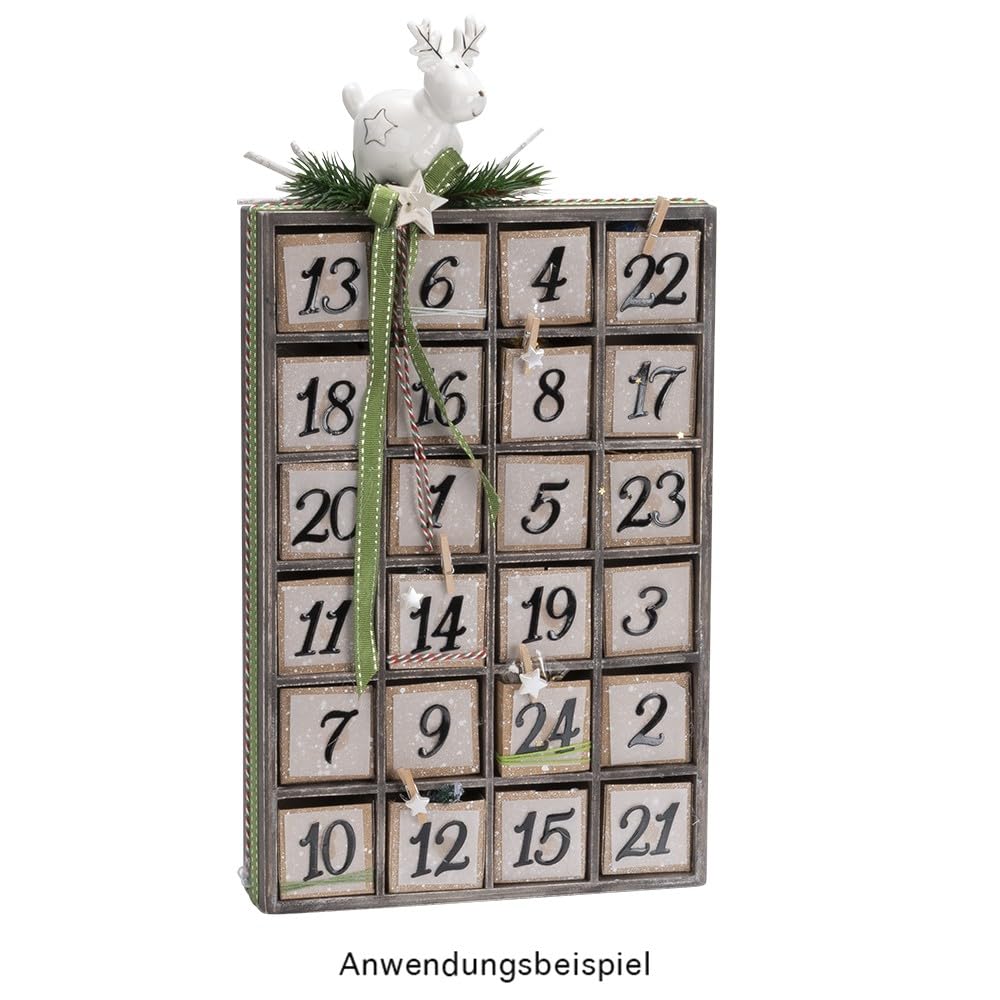 ideen-mit-herz-holz-box-mit-24-f-chern-und-deckel-mit-sichtfenster-30-x-20-x-5-5 image 7