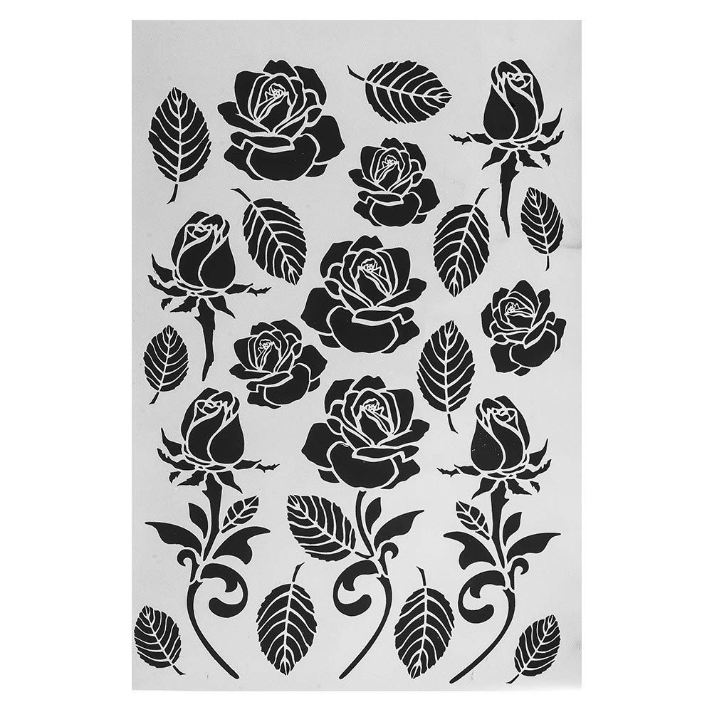 ideen-mit-herz-metallic-b-geltransfer-din-a4-rosen-bl-tter-silber image 2