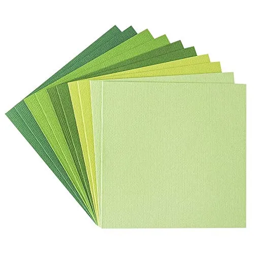 ideen-mit-herz-gru-karten-set-gr-nt-ne-11-x-11-cm-10-karten-leinen-optik-umschl- image 1