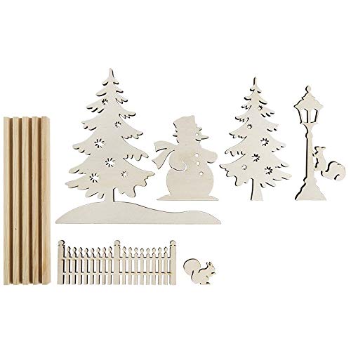 ideen-mit-herz-3-d-landschaft-schneemann-eichh-rnchen-holz-stecksatz-7-teilig-mi image 3