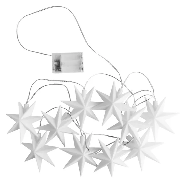 ideen-mit-herz-led-lichterkette-sterne-indoor-10x-wei-12-cm-warmwei-mit-timer image 1