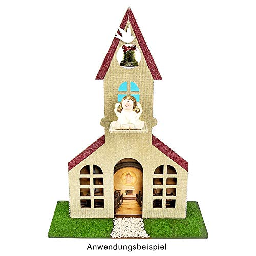 ideen-mit-herz-deko-kirche-aus-holz-38-x-21-2-cm-mit-aussparung image 4