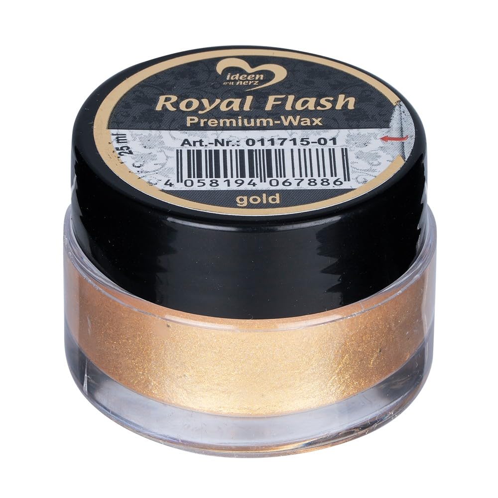 ideen-mit-herz-royal-flash-premium-wax-gold-25ml-metall-glitzer image 1