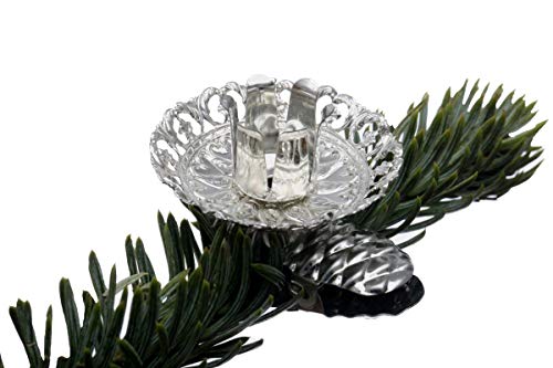 hdg-baumkerzenhalter-vintage-clip-8er-set-silber-made-in-germany image 7