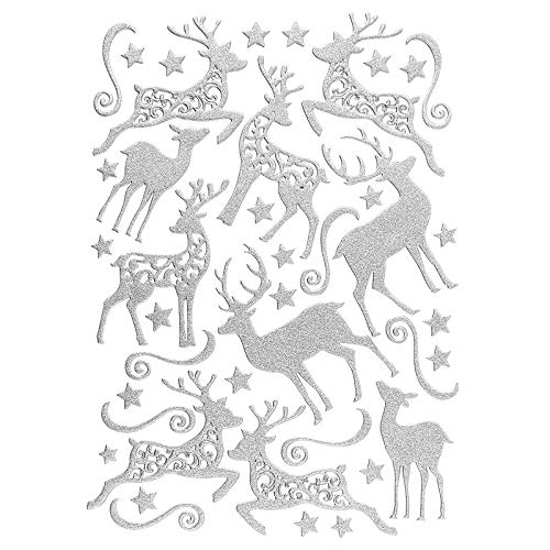 ideen-mit-herz-3-d-sticker-deluxe-engel-silber-winter-weihnachten-21-x-30-cm image 3