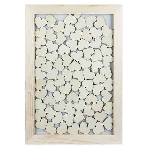 ideen-mit-herz-holzrahmen-mit-herzen-30-x-42-cm-80-herzen-g-stebuch-alternative image 2