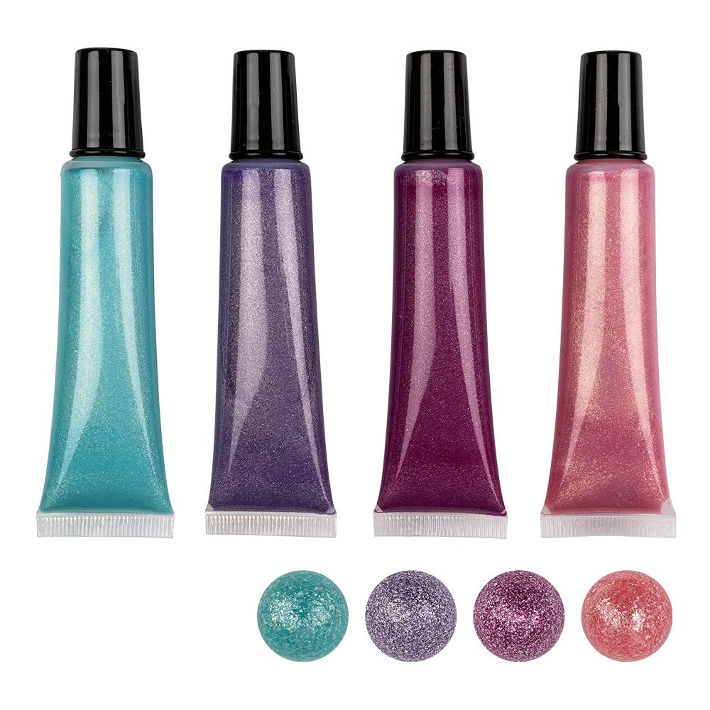 ideen-mit-herz-perlen-pen-set-metallic-4-x-25-ml-rosa-pink-flieder-mint image 1