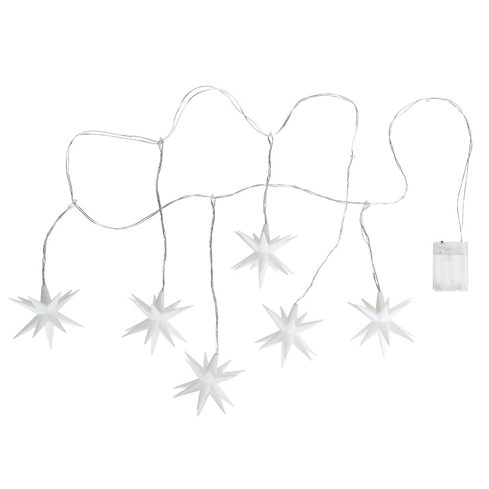 ideen-mit-herz-3-d-led-sterne-girlande-6-sterne-10-cm-warmwei-mit-timer image 2