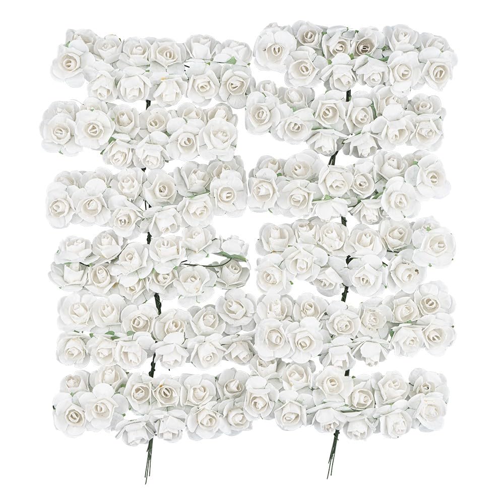 ideen-mit-herz-mini-rosen-papier-mit-draht-stiel-creme-2-cm-144-st-ck image 5