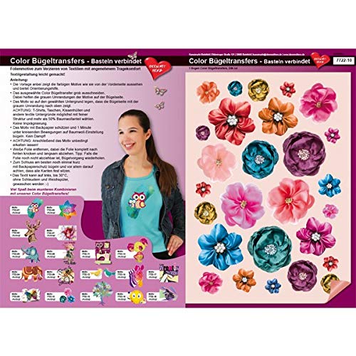 ideen-mit-herz-color-b-geltransfers-din-a4-flower-power-textilfolie image 1