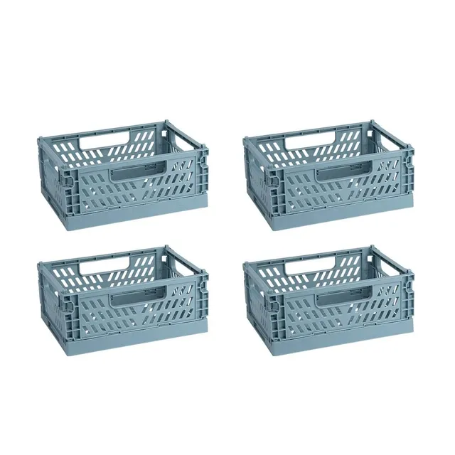 ideen-mit-herz-klappkisten-15x10x5-7-cm-taubenblau-4-st-ck-stapelbare-aufbewahru image 1