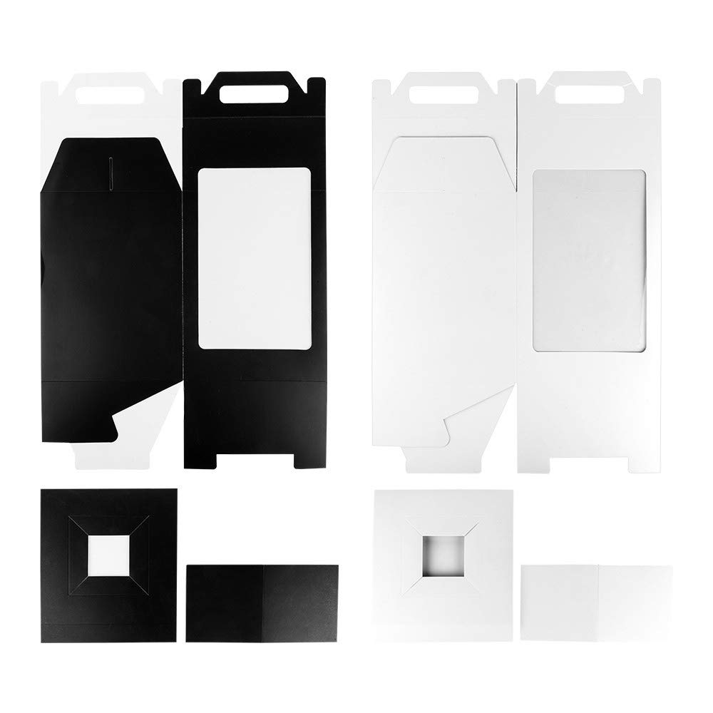 ideen-mit-herz-geschenkboxen-mit-sichtfenster-31x19x19-cm-wei-schwarz-2-st-ck image 4