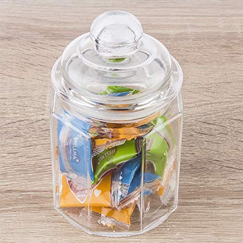 ideen-mit-herz-glas-bonbonieren-achteckig-2-st-ck-8-x-8-x-12-5-cm-230-ml-mit-gla image 6