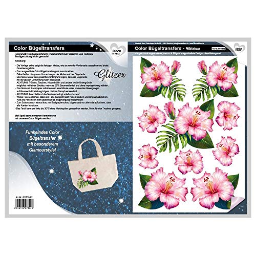 ideen-mit-herz-color-b-geltransfer-glitzer-hibiskus-din-a4 image 7