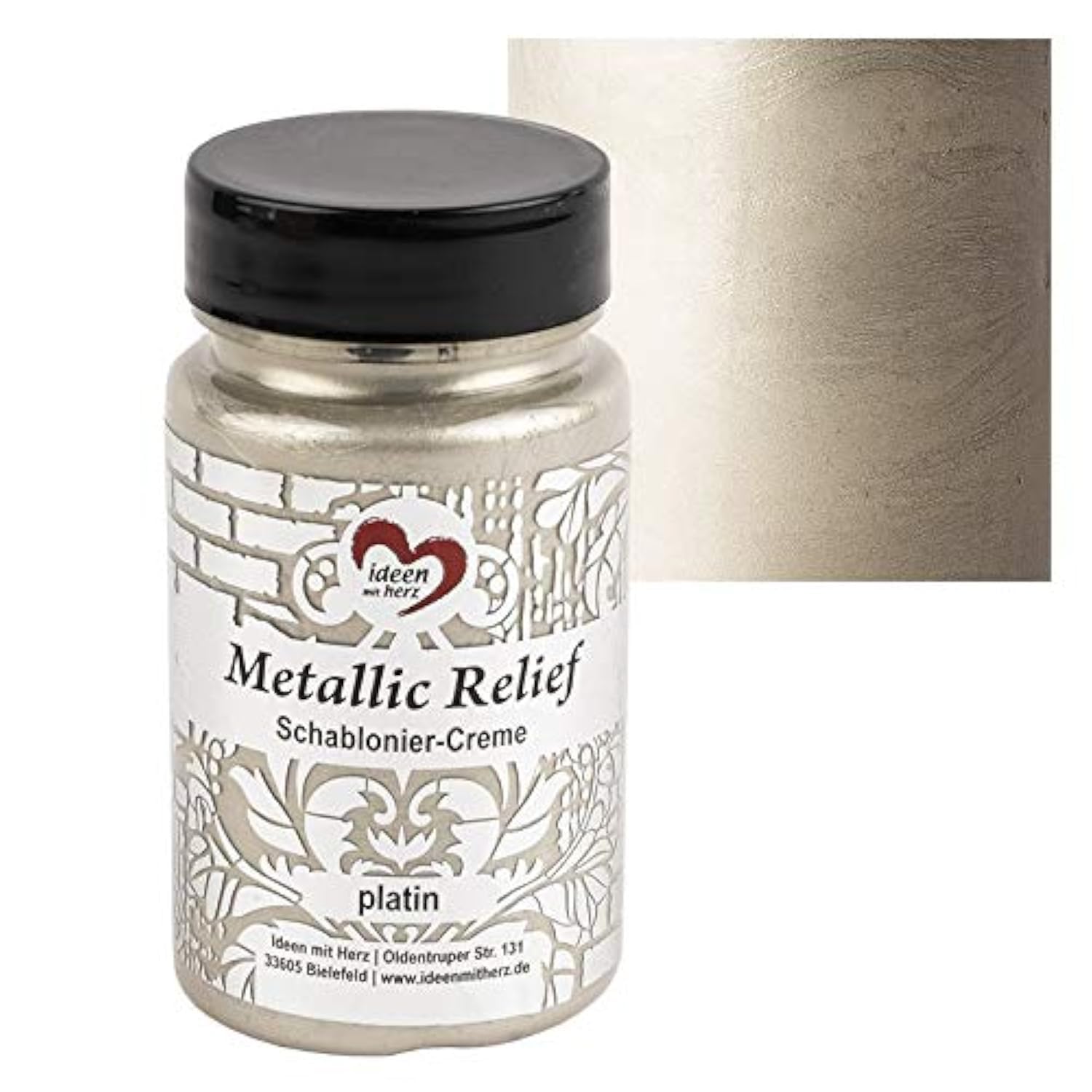 ideen-mit-herz-schablonier-creme-metallic-relief-ros-90-ml image 2