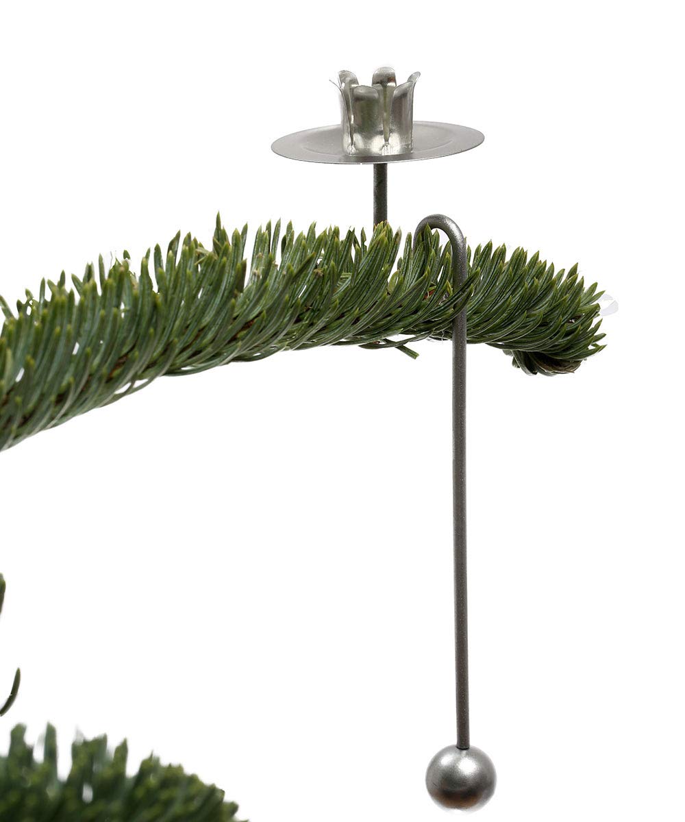 hdg-balancekerzenhalter-6er-set-matt-silber-metall-16-cm image 3