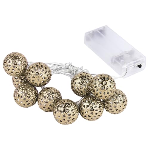 ideen-mit-herz-led-lichterkette-champagner-kugeln-warmwei-10er image 3
