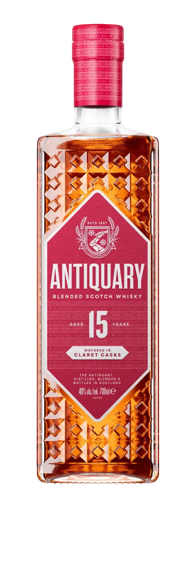 the-antiquary-aged-15-years-claret-casks-blended-scotch-whisky image 1
