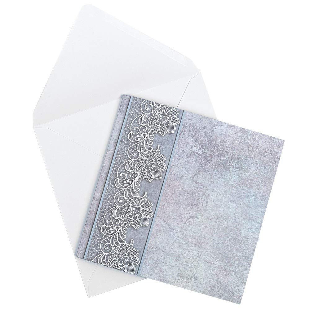 ideen-mit-herz-motiv-gru-karten-spitze-16x16-cm-10er-set-mit-umschl-gen image 3