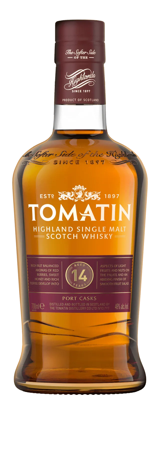 tomatin-14-year-old-tawny-port-cask-single-malt-scotch-whisky image 1