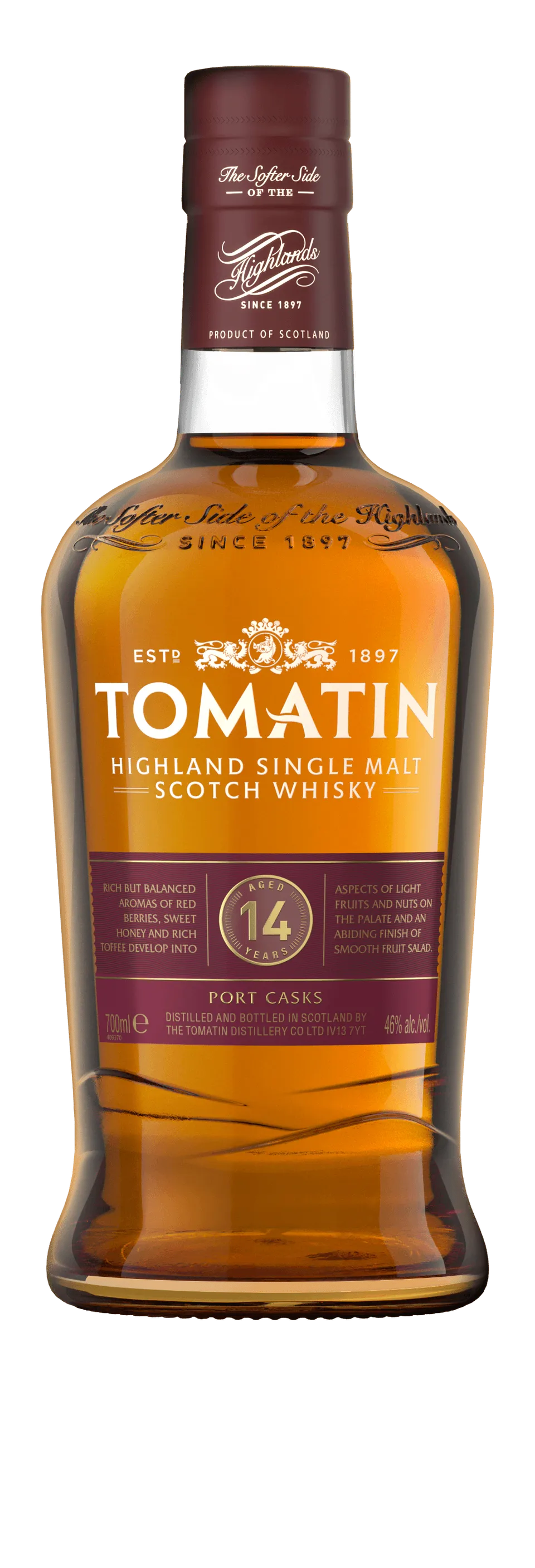 tomatin-14-year-old-tawny-port-cask-single-malt-scotch-whisky image 1