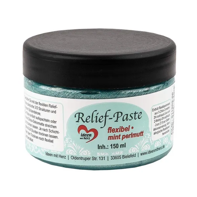 ideen-mit-herz-relief-paste-flexibel-150-ml-silber image 1