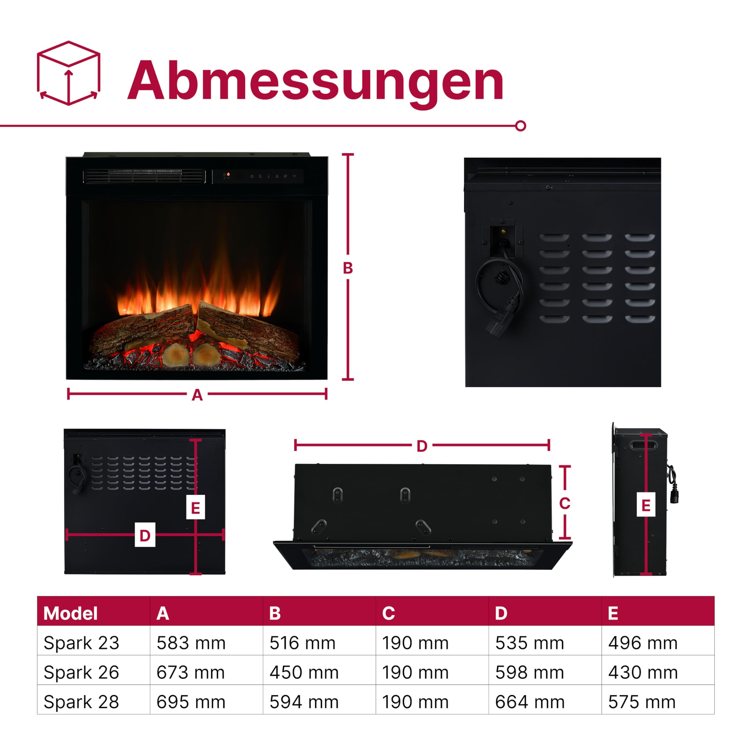 dimplex-spark-23-elektrokamin-einsatz-mit-2kw-heizung-und-optiflame image 7