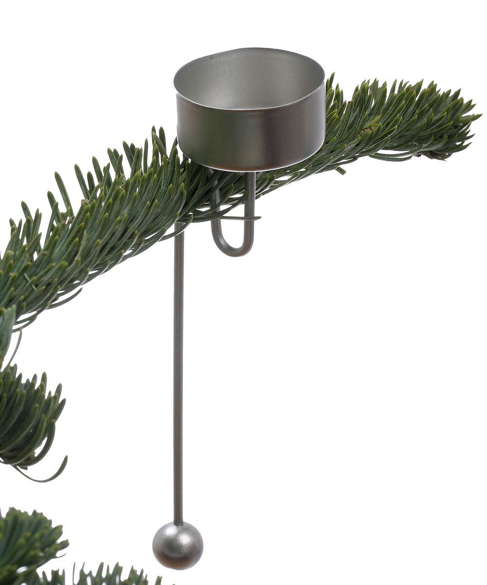 hdg-balancehalter-baumkerzenhalter-f-r-teelicht-silber-4er-set image 2