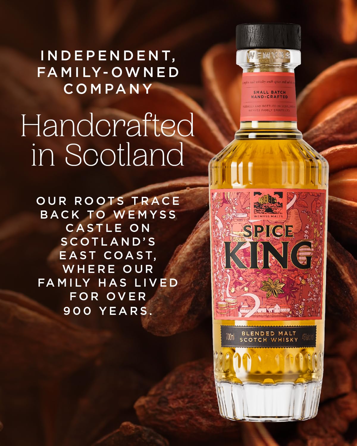 wemyss-malts-spice-king-blended-malt-scotch-whisky-0-7l-46-in-geschenkbox image 2