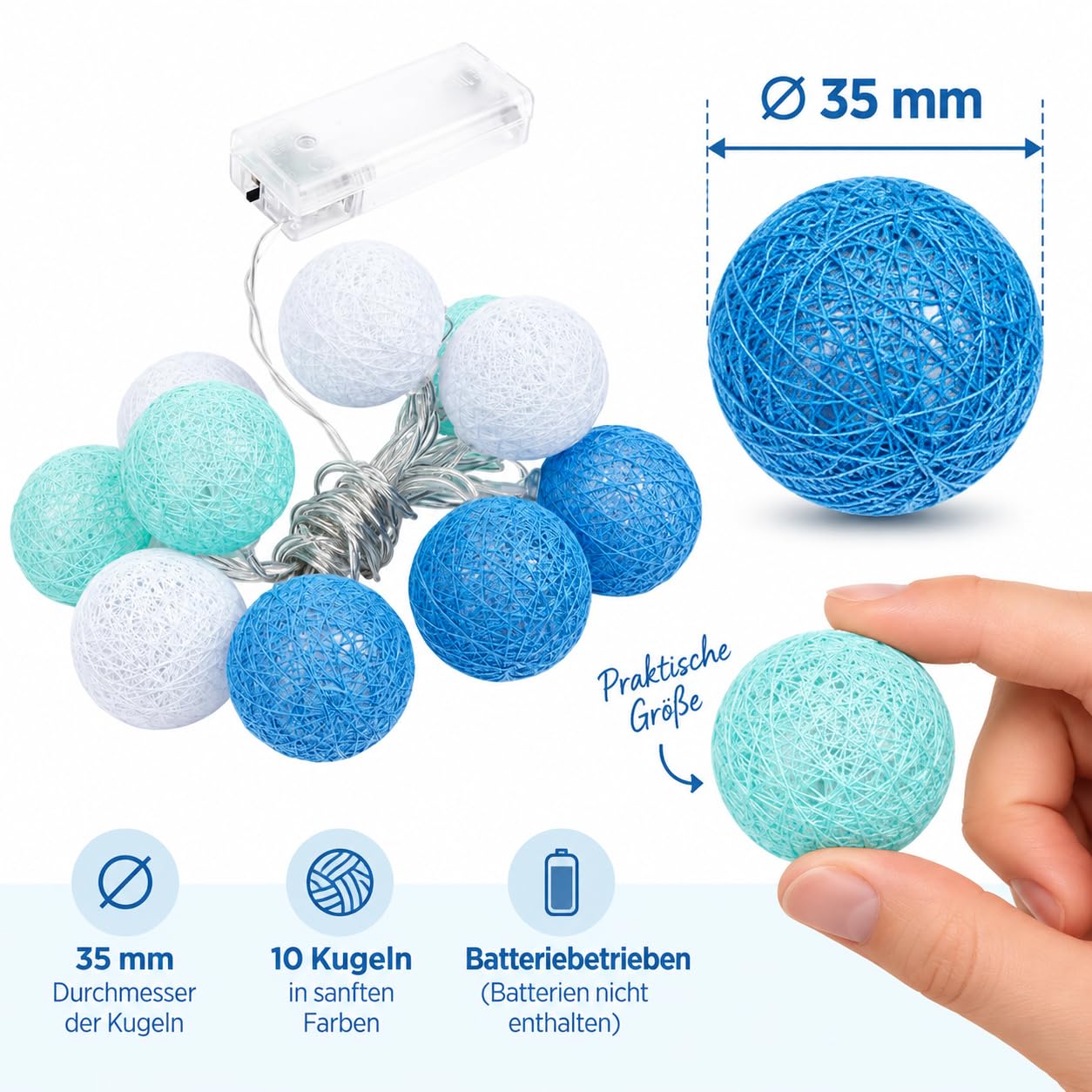 ideen-mit-herz-kugel-lichterkette-10-leds-warmwei-baumwollkugeln-35-mm-wei-mint- image 2