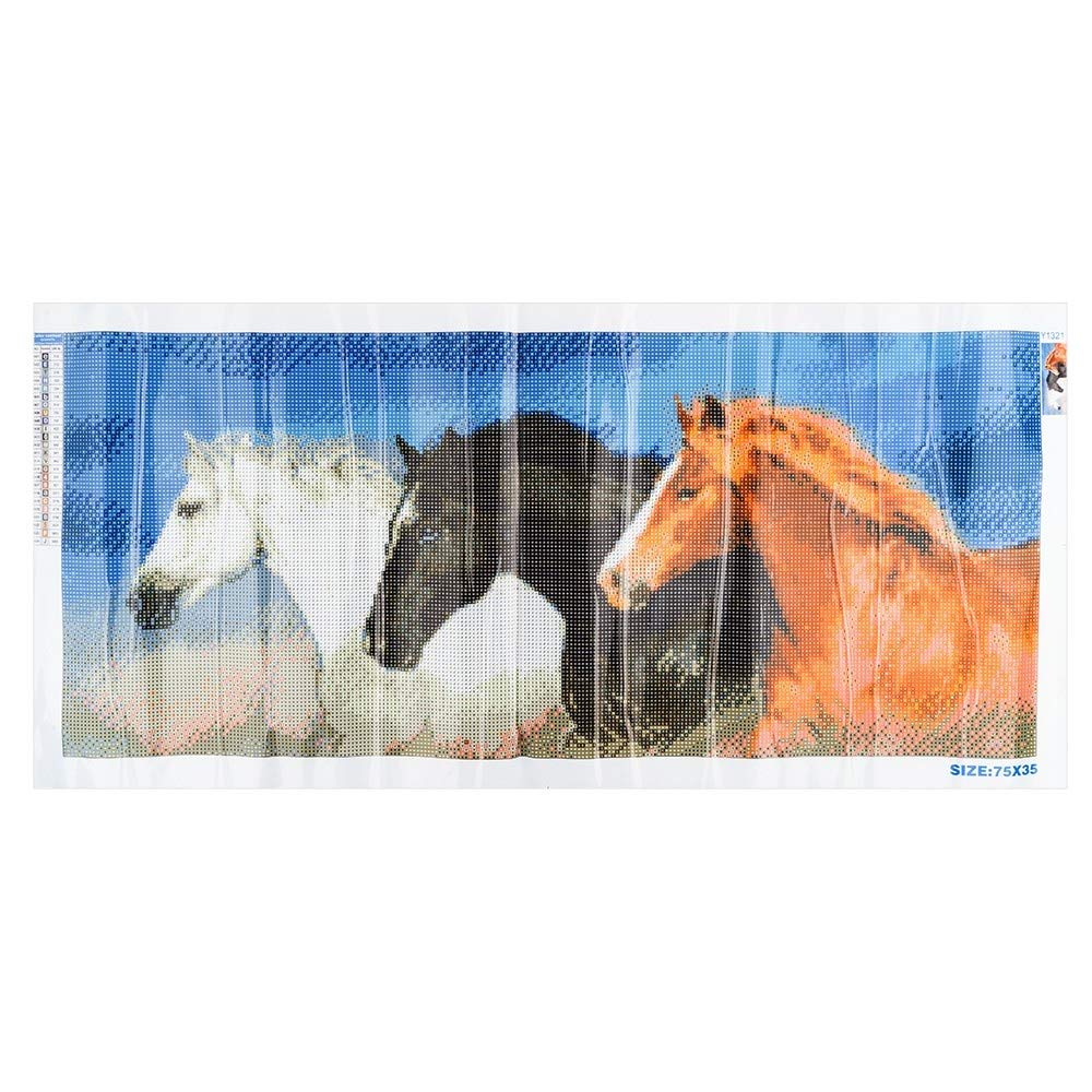 ideen-mit-herz-5d-diamond-painting-pferde-trio-35x75-cm-inkl-werkzeug image 3