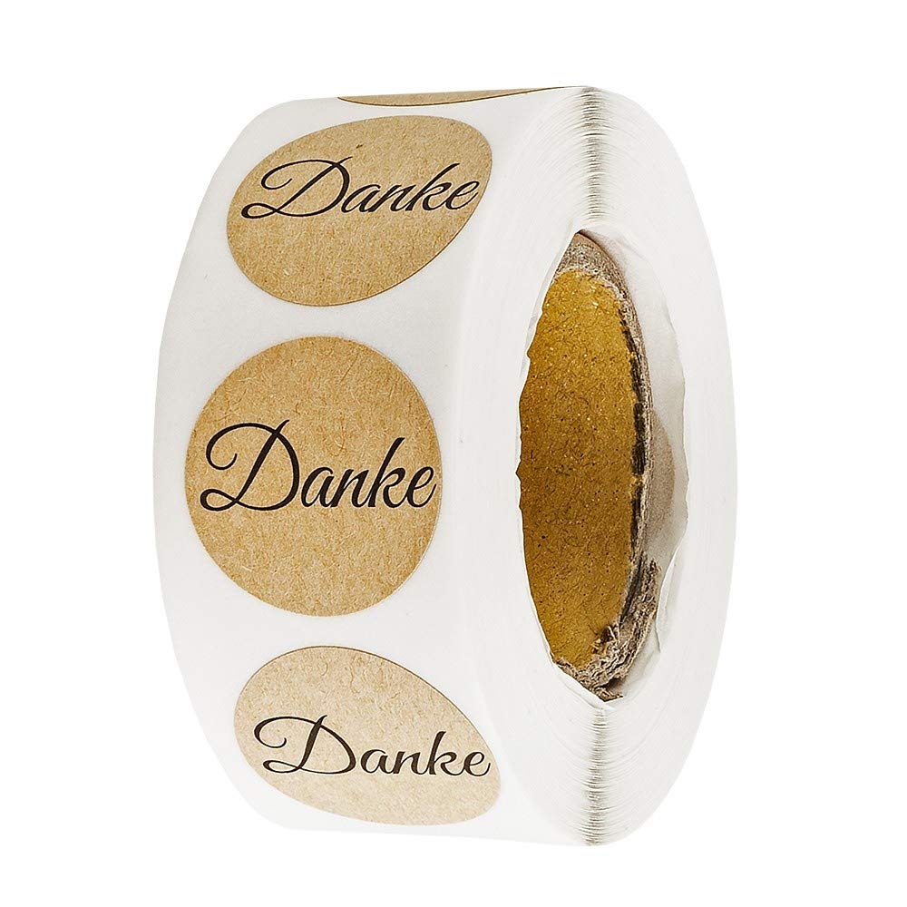 ideen-mit-herz-kraftpapier-sticker-danke-2-5-cm-rolle-mit-500-st-ck image 1