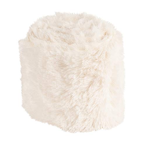 ideen-mit-herz-kunstfell-band-pl-sch-8-cm-x-2-m-creme-wei image 6