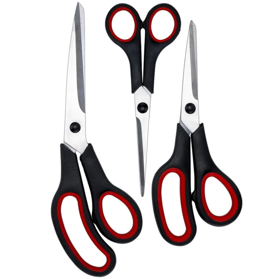 ideen-mit-herz-softgrip-scheren-set-edelstahl-3-st-ck-24-5-20-17-cm image 1