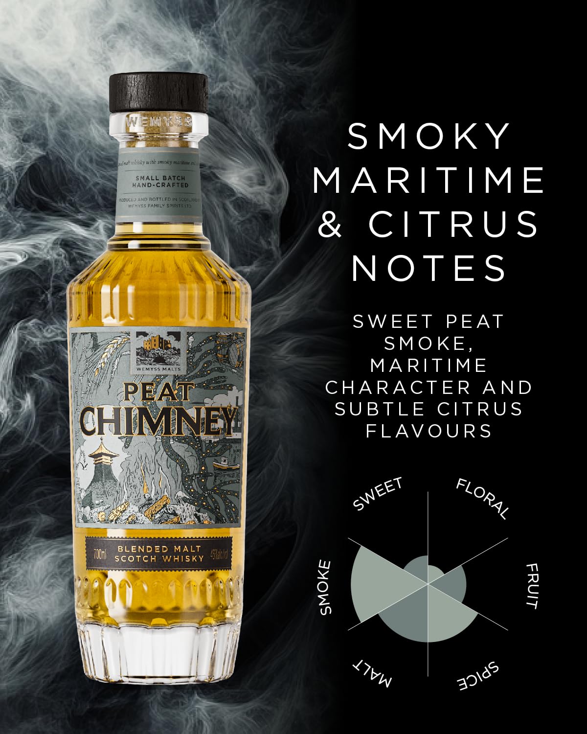 wemyss-malts-peat-chimney-blended-scotch-whisky-0-7-l-mit-geschenkverpackung image 3