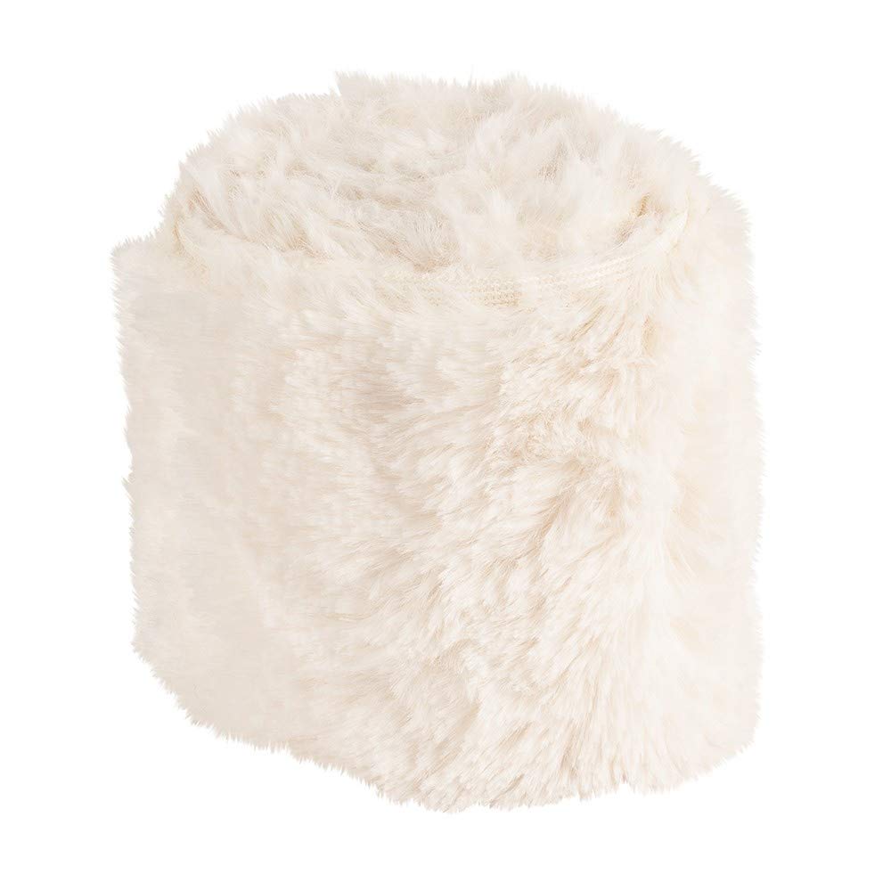 ideen-mit-herz-kunstfell-band-pl-sch-8-cm-x-2-m-creme-wei image 2