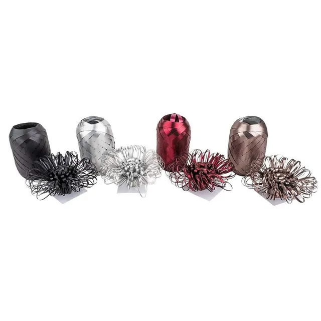 ideen-mit-herz-geschenkband-schleifen-mix-metallic-4-schleifen-7-cm-4-b-nder-10- image 1
