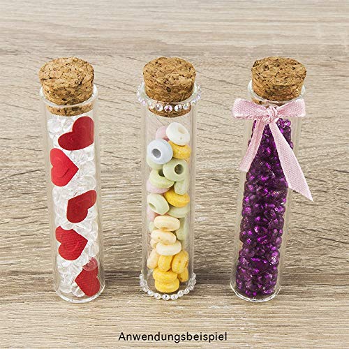 ideen-mit-herz-reagenzgl-ser-mit-korken-48-st-ck-10-cm-glas-selbststehend image 8