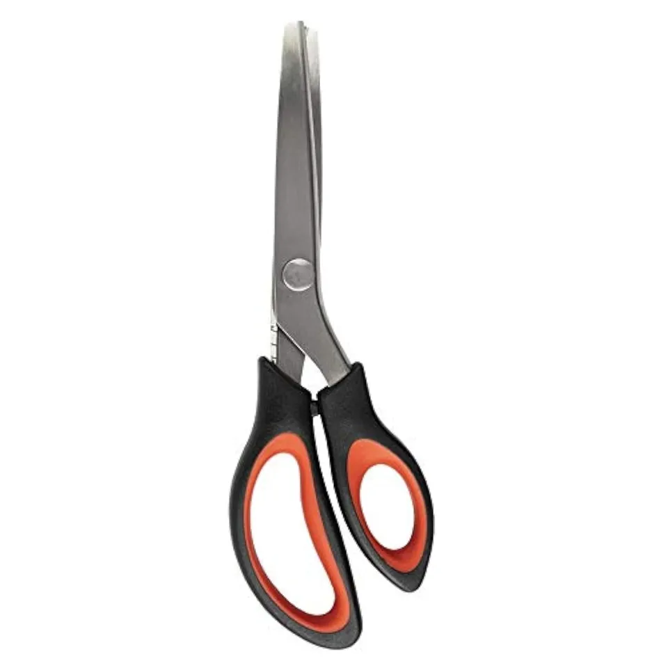 ideen-mit-herz-zackenschere-23-5-cm-stoffschere-mit-7-5-cm-schnittfl-che image 1