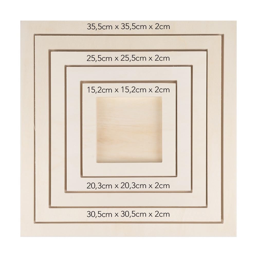 ideen-mit-herz-holzrahmen-set-quadratisch-5-st-ck-zum-basteln-und-bemalen image 2