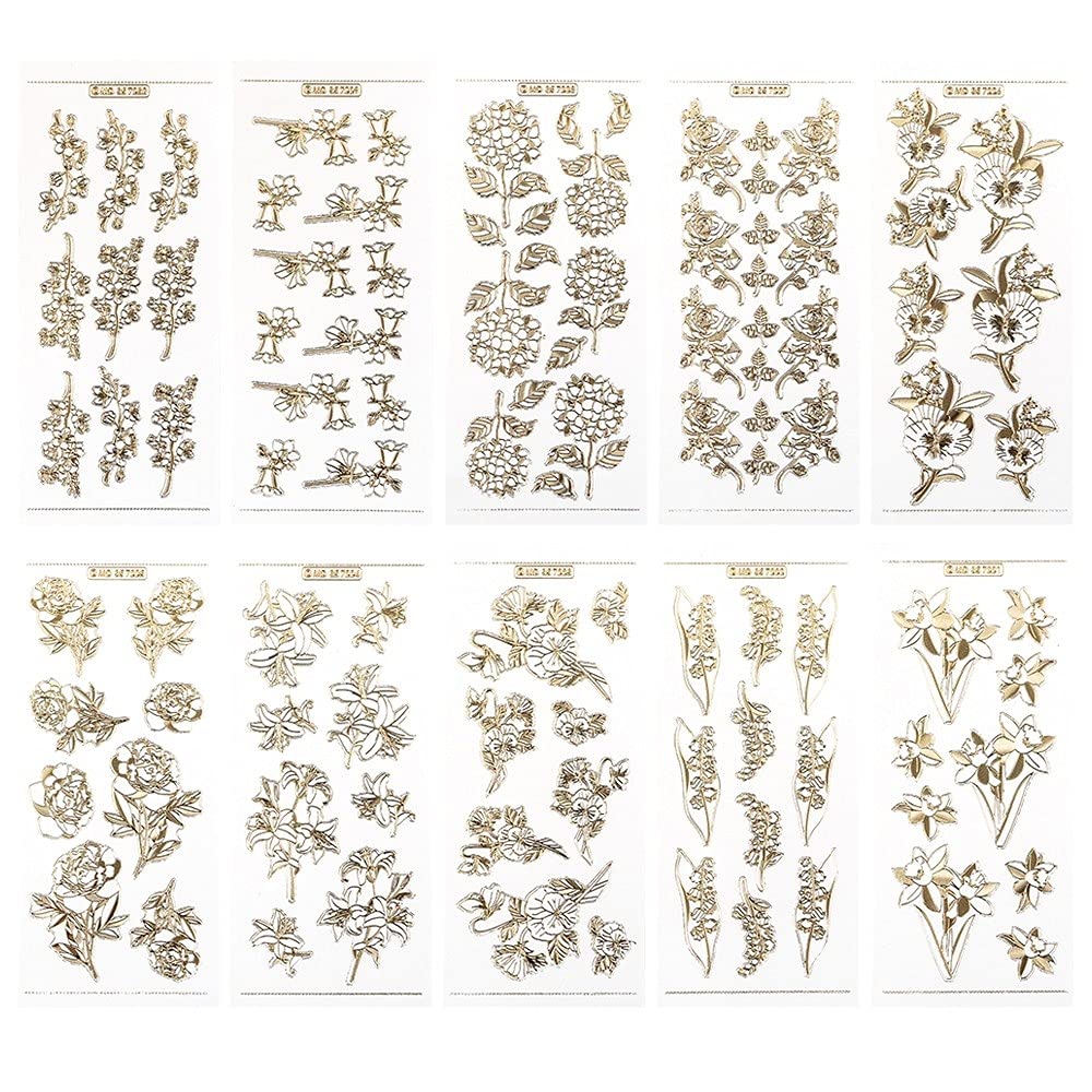 ideen-mit-herz-gravur-sticker-transparent-gold-10-bogen-10-x-23-cm-160-w-nsche image 2