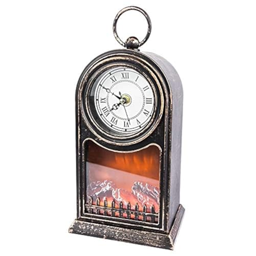 ideen-mit-herz-led-kaminfeuer-laterne-uhr-mit-timer-27-5-cm image 2