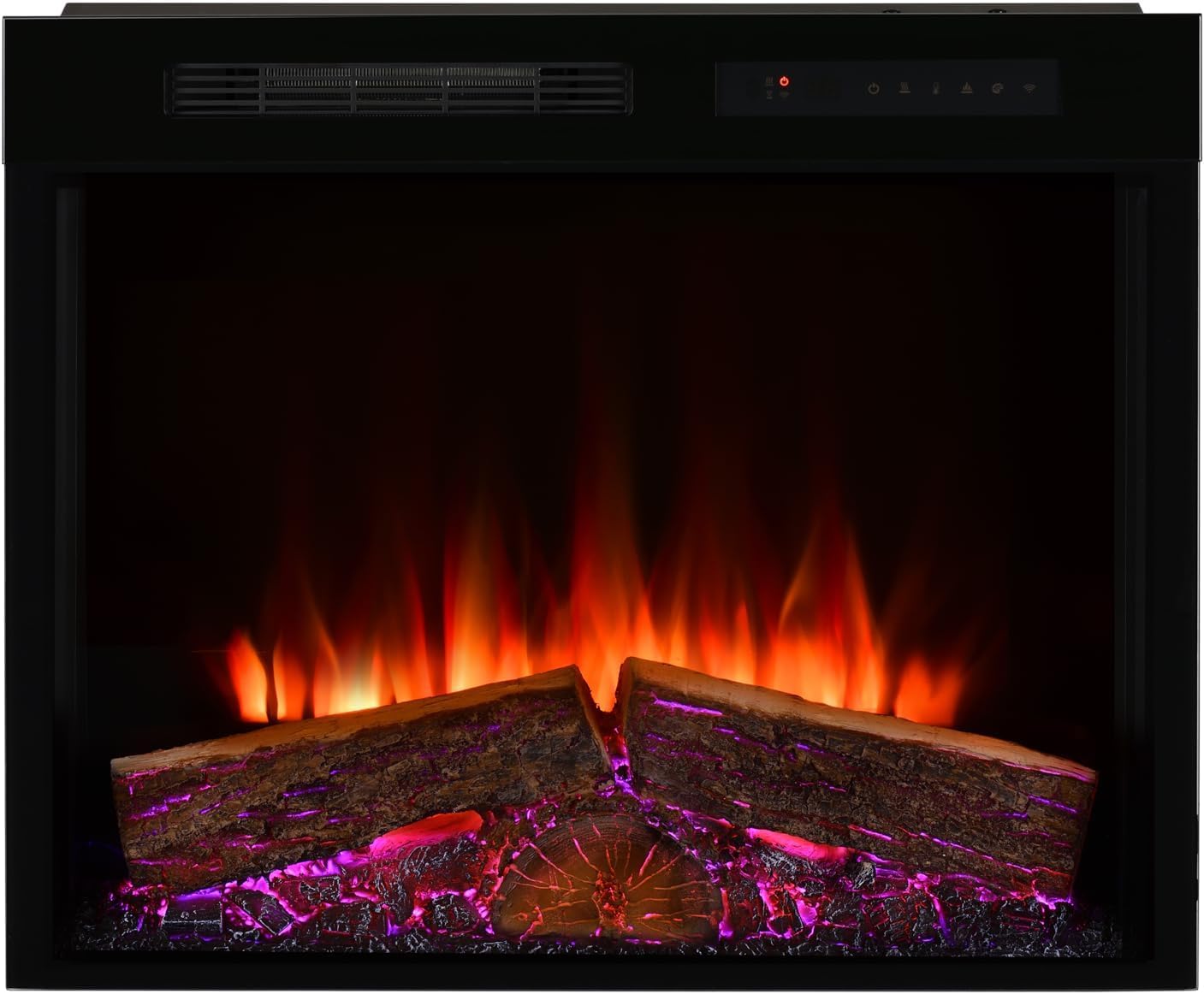 dimplex-spark-28-elektrokamin-einsatz-wandkamin-optiflame-mit-2-kw-heizung image 1