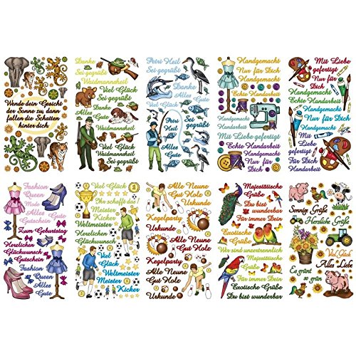 ideen-mit-herz-glimmer-relief-sticker-hobbys-gelegenheiten-11-5-x-20-cm-10-bogen image 1